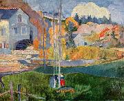 Paul Gauguin Watermill in Pont Aven oil painting artist
